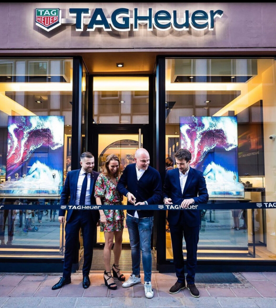 Inauguration du magasin TAG Heuer